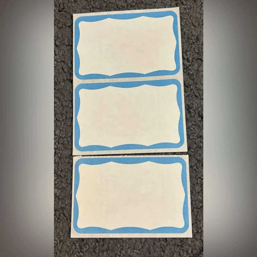 Avery Printable Self Adhesive Name Badges Blue Border Set of 3
